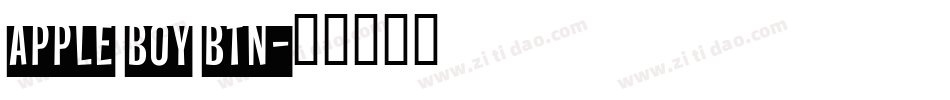 Apple Boy BTN字体转换
